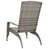 vidaXL Chaise de jardin Adirondack Gris R&eacute;sine tress&eacute;e