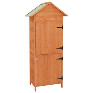 vidaXL Armoire de rangement de jardin Marron 42,5x64x190 cm