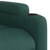 vidaXL Fauteuil inclinable de massage &eacute;lectrique vert fonc&eacute; tissu