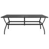 vidaXL Table de jardin Anthracite 190x80x72 cm Acier