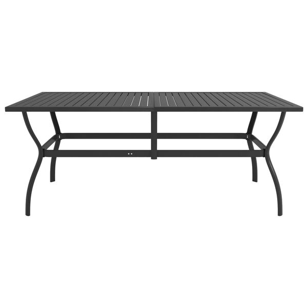 vidaXL Table de jardin Anthracite 190x80x72 cm Acier