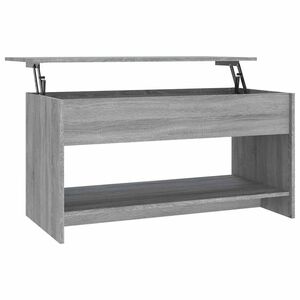 vidaXL Table basse sonoma gris 102x50x52,5 cm bois d'ing&eacute;nierie