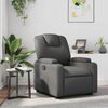 vidaXL Fauteuil inclinable Gris Similicuir