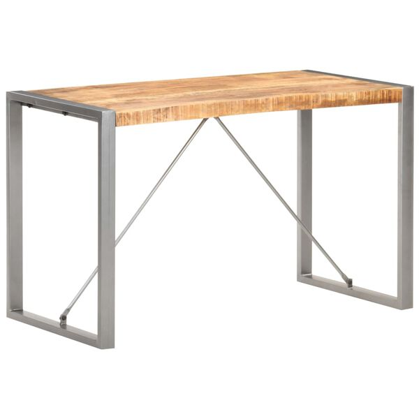 vidaXL Table &agrave; d&icirc;ner 120x60x75 cm Bois de manguier massif brut