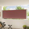 vidaXL Auvent lat&eacute;ral r&eacute;tractable de patio 117x600 cm Marron