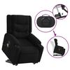 vidaXL Fauteuil inclinable de massage électrique noir tissu