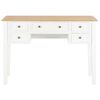 vidaXL Bureau Blanc 109,5 x 45 x 77,5 cm Bois