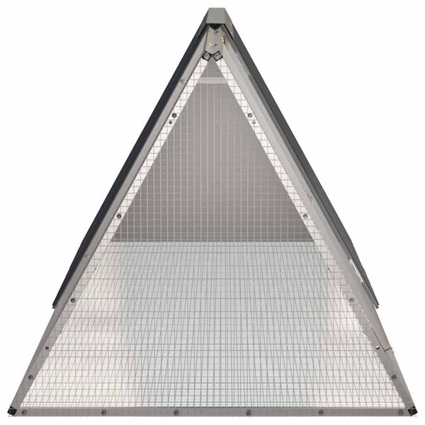 vidaXL Cage pour lapin Anthracite 201,5x80,5x71 cm Acier galvanisé