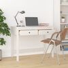 vidaXL Bureau avec tiroirs Blanc 100x50x78 cm Bois massif de pin