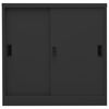 vidaXL Armoire de bureau porte coulissante Anthracite 90x40x90cm Acier