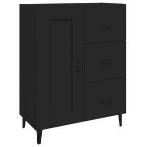 vidaXL Buffet Noir 69,5x34x90 cm Bois d'ing&eacute;nierie