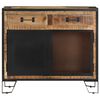 vidaXL Buffet 80x31x71 cm Bois de manguier massif brut