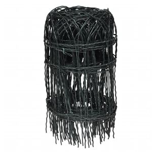 vidaXL Bordure de pelouse Fer enduit de poudre 25x0,4 m