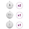 vidaXL Set de Boules de No&euml;l XXL 4 pcs Argent Plastique