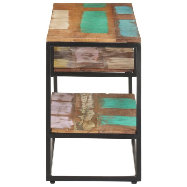 vidaXL Meuble TV 130x30x45 cm Bois de r&eacute;cup&eacute;ration massif