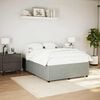 vidaXL Cadre de lit sans matelas gris clair velours