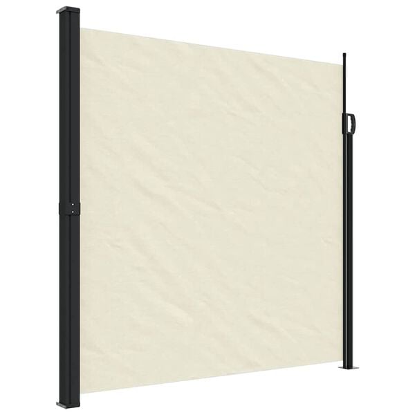 vidaXL Auvent lat&eacute;ral r&eacute;tractable cr&egrave;me 200x600 cm