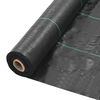 vidaXL Toile de paillage PP 1 x 200 m Noir