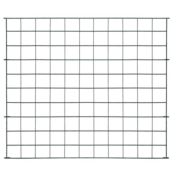 vidaXL Ensemble de cl&ocirc;ture de jardin 77,5x64 cm vert