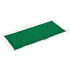 vidaXL Chaises de jardin lot de 4 avec coussins vert Bois teck solide