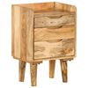 vidaXL Table de chevet Bois de manguier massif 40 x 30 x 59,5 cm