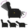 vidaXL Fauteuil inclinable de massage &eacute;lectrique noir similicuir