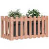vidaXL Lit surélevé de jardin design de clôture bois douglas massif