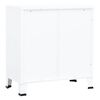 vidaXL Coffre de rangement industriel Blanc 75x40x80 cm Acier