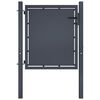 vidaXL Portail de jardin en acier 100x100 cm anthracite