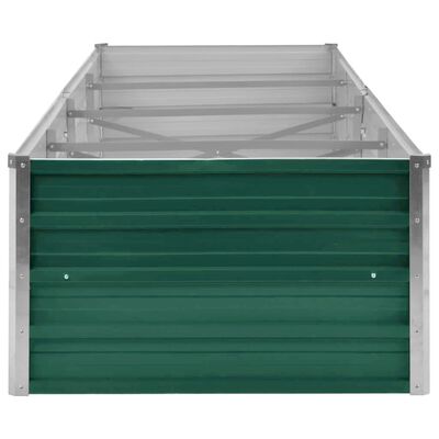 vidaXL Lit surélevé de jardin Acier galvanisé 320x80x45 cm Vert