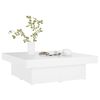 vidaXL Table basse blanc 90x90x28 cm bois d'ingénierie