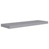vidaXL &Eacute;tag&egrave;res murales flottantes 2 pcs gris 80x23,5x3,8 cm MDF