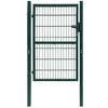 vidaXL Portail de cl&ocirc;ture 2D (simple) vert 100x120 cm