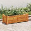 vidaXL Lit surélevé de jardin Bois d'acacia 76x27,6x25 cm