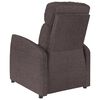 vidaXL Fauteuil de massage Marron fonc&eacute; Tissu