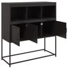 vidaXL Buffet noir 100,5x39x107 cm acier