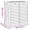 vidaXL Poubelle d'extérieur marron clair 78x41x86 cm polypropylène