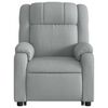 vidaXL Fauteuil inclinable &eacute;lectrique gris clair tissu