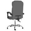 vidaXL Fauteuil inclinable de bureau gris foncé tissu