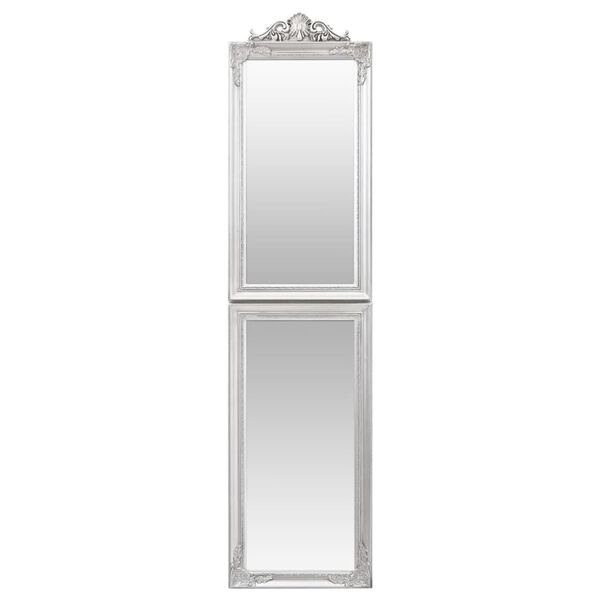 vidaXL Miroir sur pied Argent&eacute; 40x160 cm