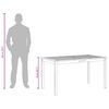 vidaXL Table de jardin 140x80x74 cm Bois d'acacia massif
