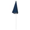 vidaXL Parasol de jardin avec m&acirc;t en acier bleu 180 cm