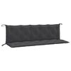 vidaXL Coussins de banc de jardin lot de 2 anthracite m&eacute;lang&eacute; tissu