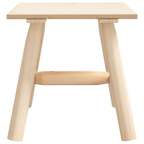 vidaXL Table d'appoint 49x49x50 cm bois massif d'&eacute;pic&eacute;a