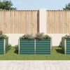vidaXL Jardini&egrave;re 160 x 80 x 77 cm Acier galvanis&eacute; Vert
