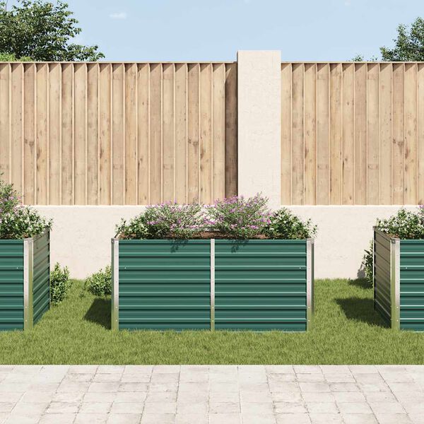 vidaXL Jardini&egrave;re 160 x 80 x 77 cm Acier galvanis&eacute; Vert