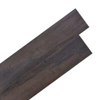 vidaXL Dalles de plancher PVC autoadhésif 5,02 m² 2 mm marron foncé