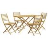 vidaXL Ensemble &agrave; manger de jardin 5 pcs bambou