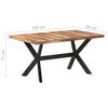 vidaXL Table de salle &agrave; manger 160x80x75 cm Bois avec finition miel