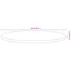 vidaXL Dessus de table Ø80x2,5 cm rond bois massif d'acacia